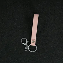 Футболка креативного дизайна класса силикагель Кожа Веревка кольцо для ключей из ПВХ кулон брелок круг многоцветной выбор напрямую от производителя Sel