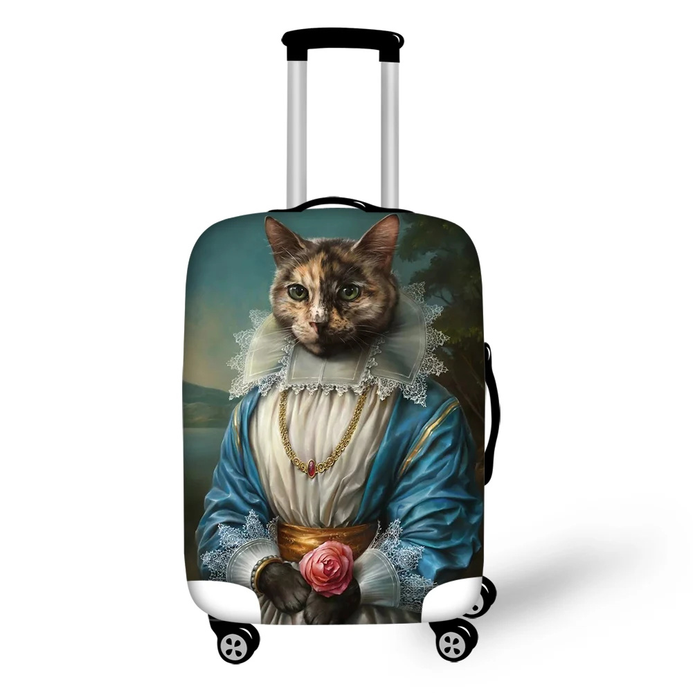 CDGX1614 Elastic Luggage Cover Gothic Cat Lady Dustproof Protective Cover For Travel Suitcase Dust Covers 18-32 inch Trolley Case - Цвет: CDGX1614