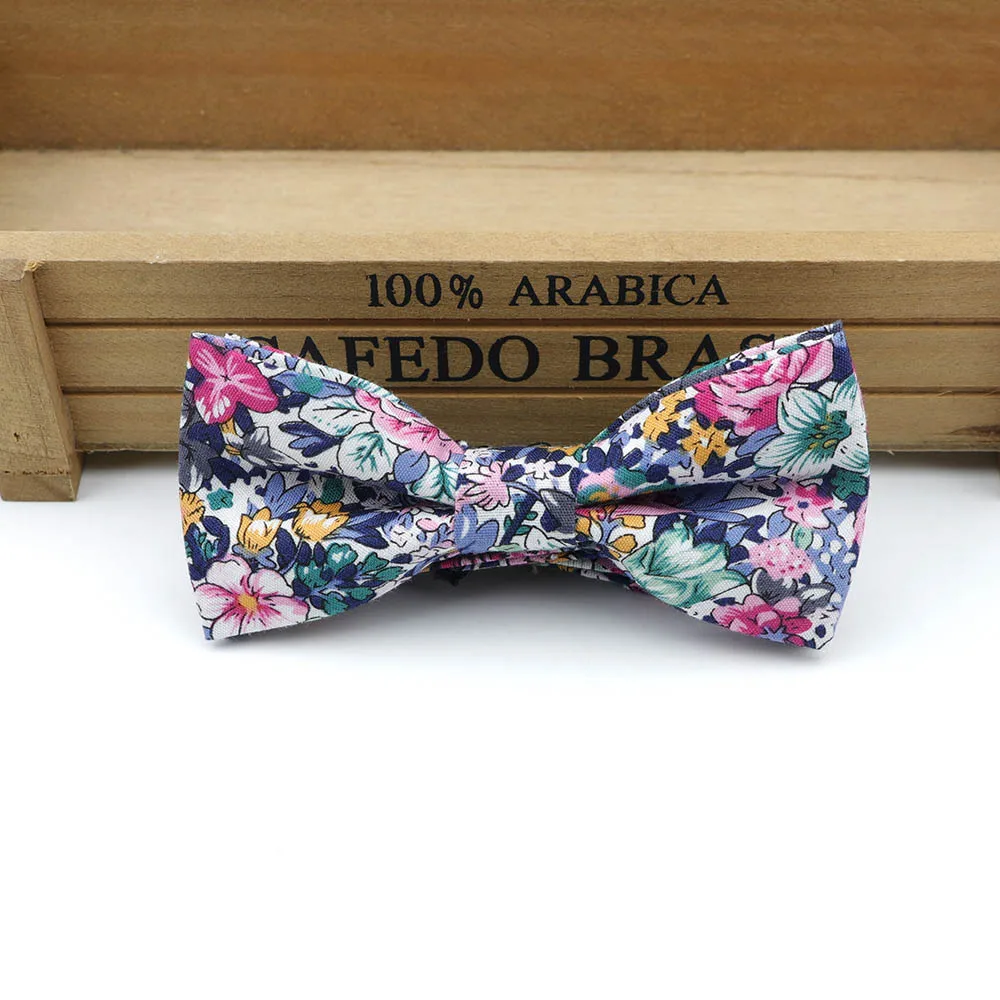 Классические галстуки-бабочки для маленьких детей; детские галстуки-смокинги для мальчиков; галстуки-бабочки с цветочным принтом - Цвет: 17