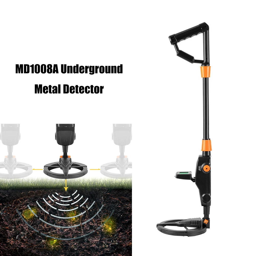 MD1008A LCD Gold Metal Detector Hunter Detecting Digger Treasure Underground Metal Detector Main Unit with Search