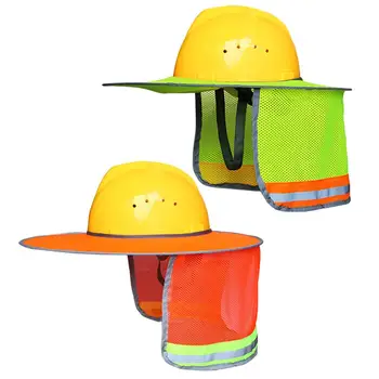 

Construction Safety Sun Shade Reflective Stripe Neck Shield Helmet Outdoor Hat