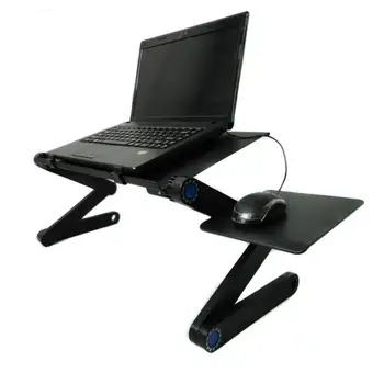 

Aluminium Alloy Laptop Desk Folding Portable Laptop Table Notebook Desk Table Stand Bed Sofa Desk Tray Book Holder
