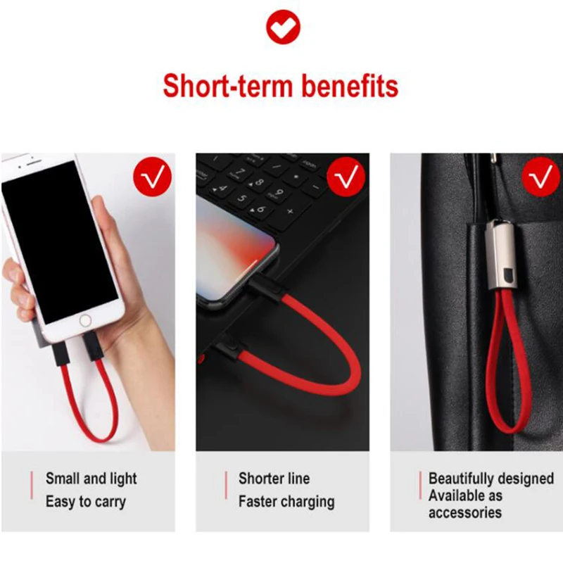 Плетение кольцо для ключей из кабеля USB кабели для iPhone X Кабель Micro usb type C Быстрая зарядка 2.1A зарядный кабель для samsung Galaxy Xiaomi