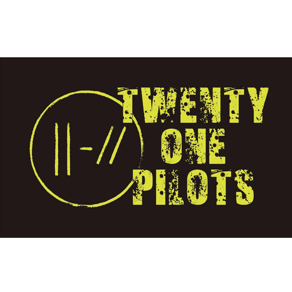Недорогой флаг 3x5ft Twenty One Pilots для украшения крытой или наружной двери рекламная