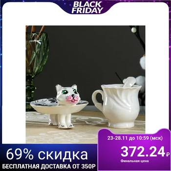 

Tea pair "Cat with a spoon" 4719660
