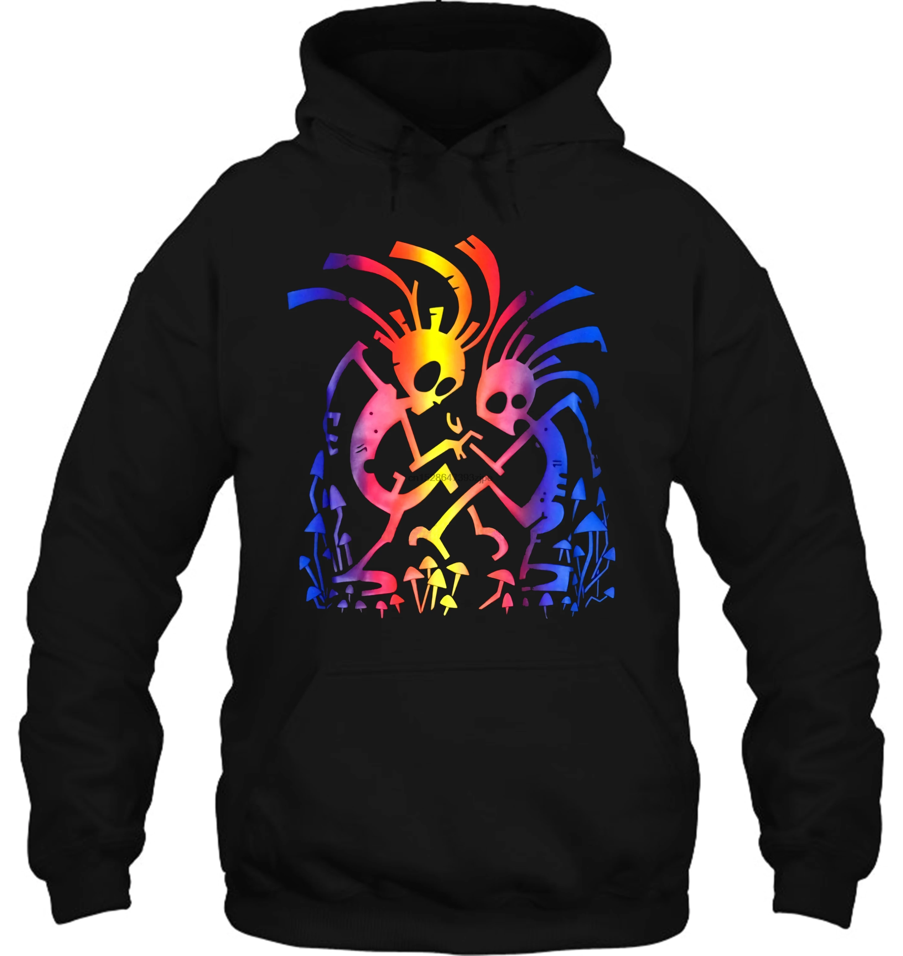 Мужская толстовка dancing mates rave psy trance goa светится УФ черный светильник lsd грибы женская уличная одежда
