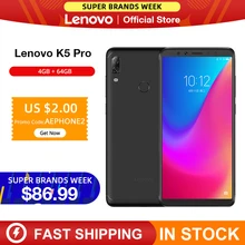 Original versión Global Lenovo K5 Pro 4GB RAM 64GB Snapdragon 636 Octa Core cuatro cámaras 5,99 pulgadas 4G LTE Smartphone(China)