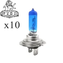 10 шт. H7 12V 100 Вт 2400lm автомобильные галогенные лампы головного светильник s 5000-6000K супер белый светильник автомобильные лампы галогенные лампы светильник фара Противотуманные фары