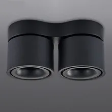 Лампа рассеянного освещения для установки на поверхности светодиодный COB Downlight14W/20 Вт вращающийся Светодиодный точечный светильник потолочный светильник с светодиодный драйвер AC110V/220 V