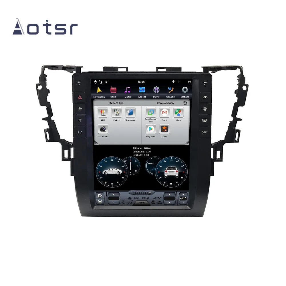 Excellent Android 8.1 Vertical screen Tesla style GPS Navigation For Toyota Alphard 2015-2019 Auto Radio Stereo Multimedia Player Recorder 4