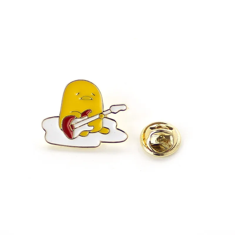 Креативный милый Kawaii Gudetama Lazy яичная Брошь Pin Мультяшные смешные яйца протеин и