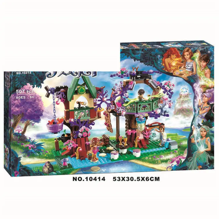 Bela 10414 507 шт. Elves Treetop HIDEWAY Эмили Джонс Строительные Кирпичи Модель Строительные наборы игрушки для детей совместимы