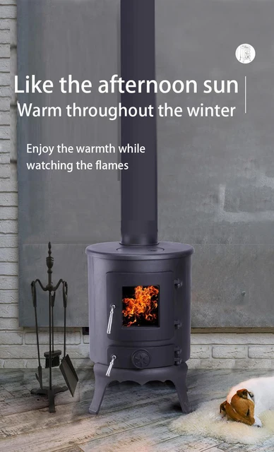 Wood-burning Fireplace Indoor Heating Iron Chimney decor fireplaces Fire  Pit Large Bonfire European style firewood Fireplace - AliExpress