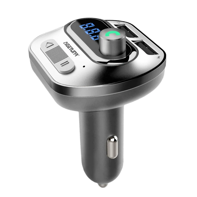 Беспроводной Bluetooth Handsfree автомобильный комплект fm-передатчик MP3-плеер двойной Usb зарядное устройство