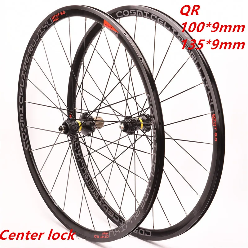 Center lock QR 700 CAxle/QR Сверхлегкий дисковый тормоз шоссейный велосипед перекрестный велосипед край колеса 30 мм - Цвет: Center lock QR