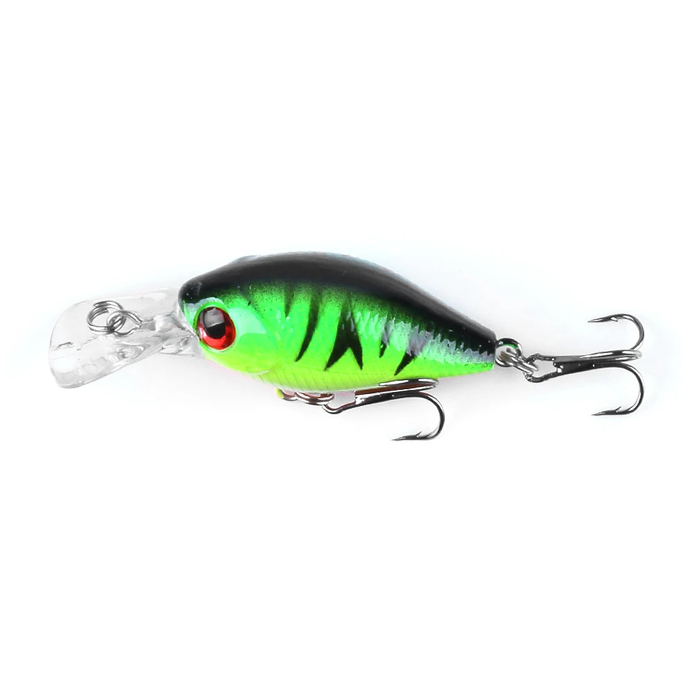 5PC 5cm/4.2g Fishing Lure Kit Floating Artificial Bait Crankbait Set Treble Hook Set Swim Bait with Fishing Tackle Box