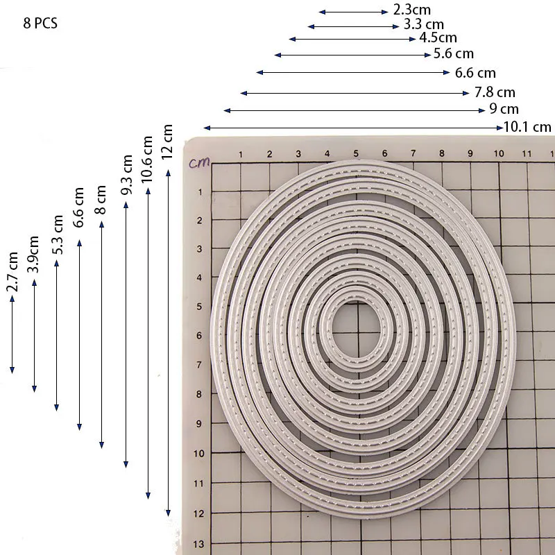 Металлические режущие штампы для DIY скрапбукинга овальная рамка высечки трафареты для создания альбома шаблон для бумажных открыток поделки декоративные новые штампы