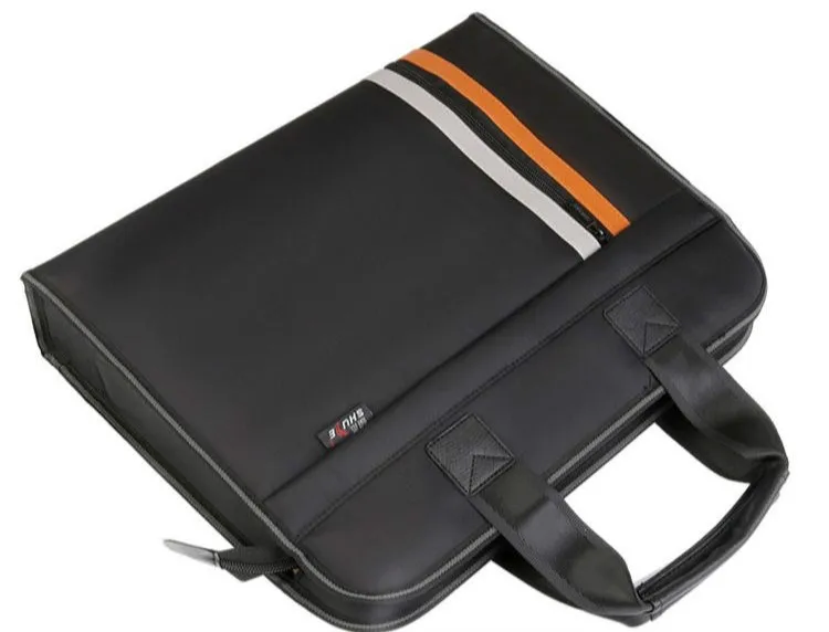 Portable Мужская t сумка Портативный A4 холст папка для файлов Carpetas бумажная сумка для мужчин и женщин деловой портфель Студенческая сумка на молнии Органайзер