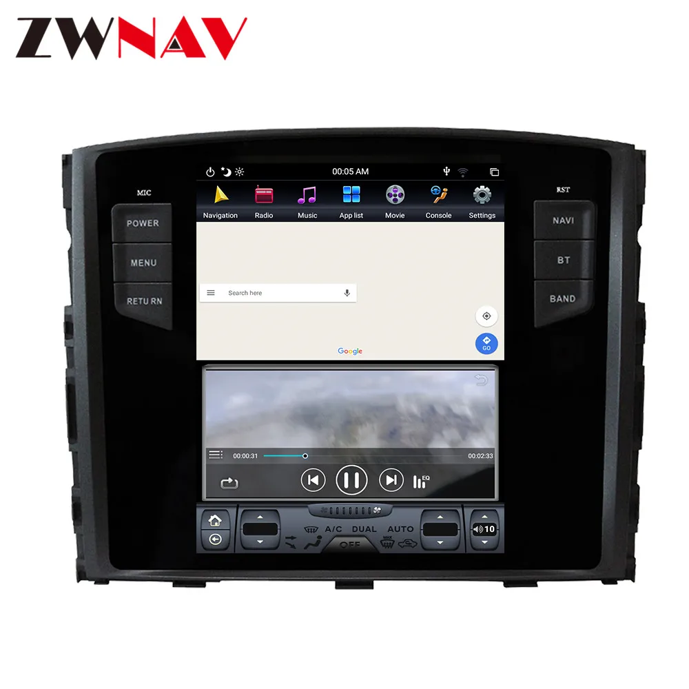 Android 8,1 4G RAMTesla стиль автомобиля gps навигация для MITSUBISHI PAJERO V97 V93 Shogun Montero 2006+ головное устройство радио магнитофон