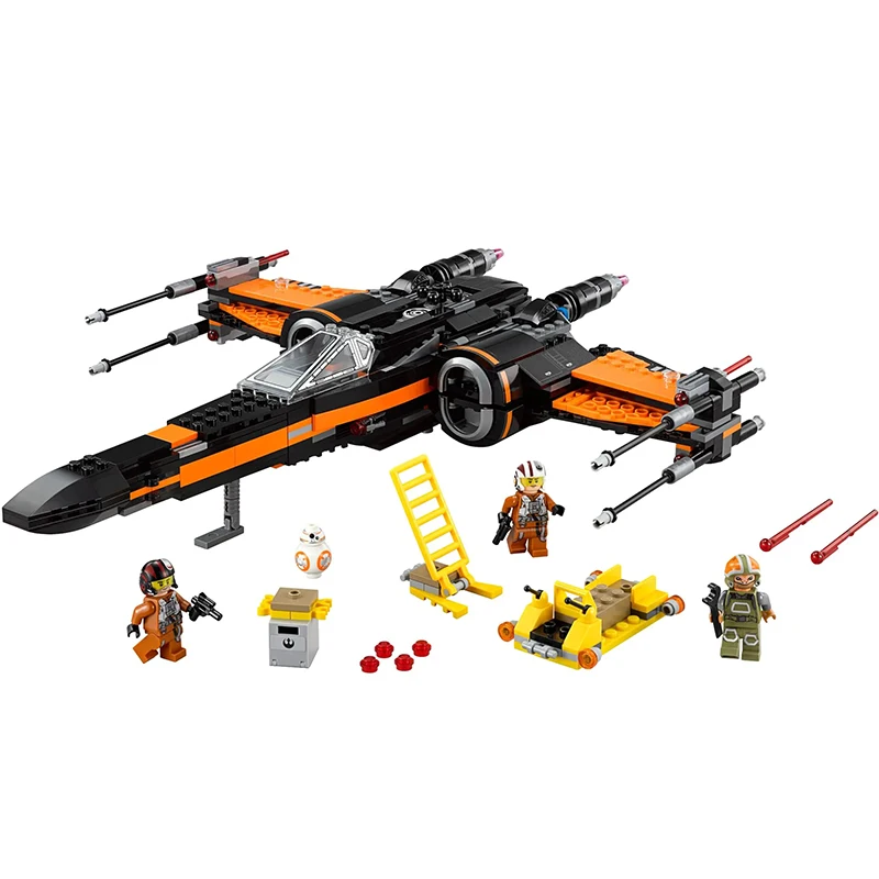

New ninjaing Series Toys Poe's X-wing Fighter Compatible Legoingl ninjaing 75102 Buildin Blocks Toys for Children Birthday Gift