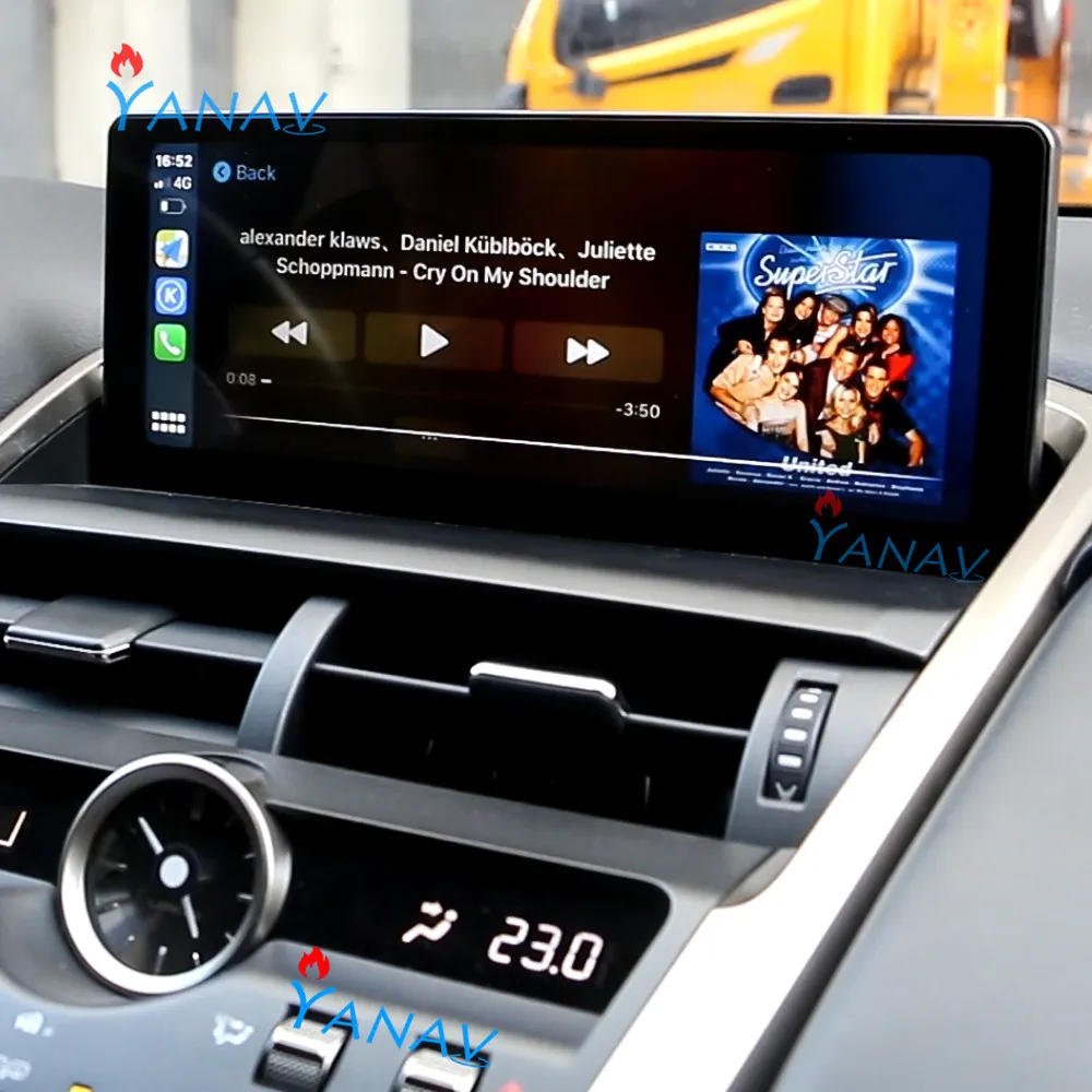 Автомагнитола в стиле Tesla мультимедийный проигрыватель на Android для Lexus NX NX200 NX300h 2018