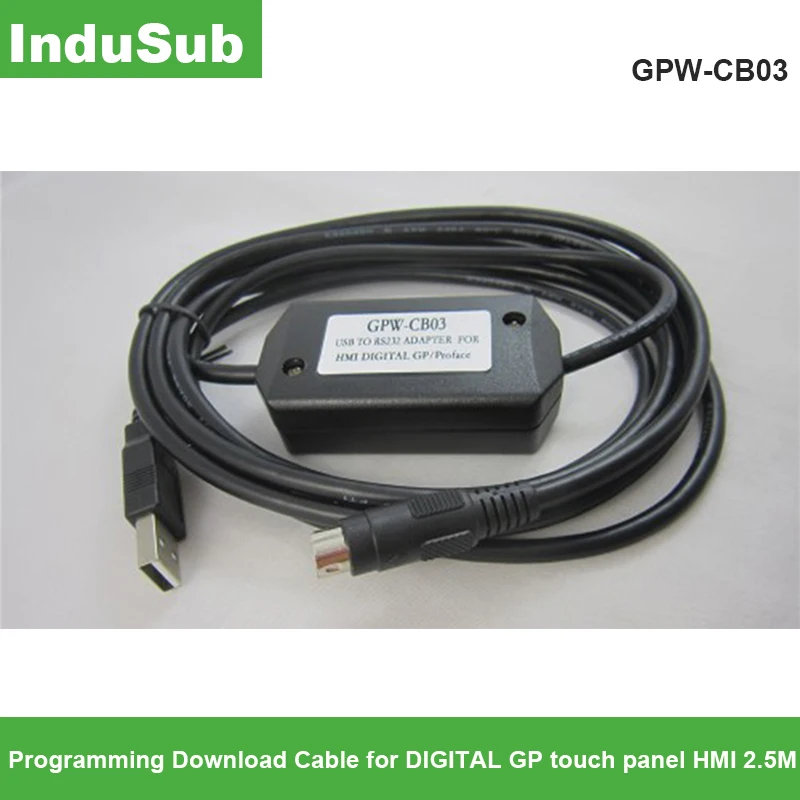 

GPW-CB03 Programming Download Cable for DIGITAL GP touch panel HMI 2.5M