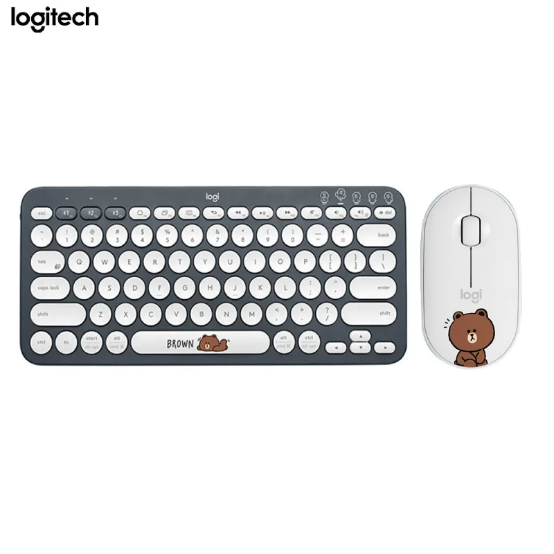 Logitech Wireless Thin Mouse Pebble (Same as M350) 1000DPI High Precision Optical Tracking Computer Laptop Tablets Colorful led gaming mouse