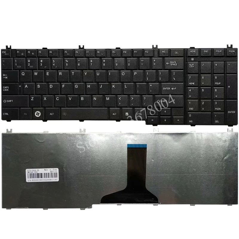 Для Toshiba Satellite C675 C675D C675-S7200 L755-S5357 L755-S5244 L755-S5246 серии US клавиатура ноутбука черный