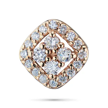 

Pendant in red gold with diamonds