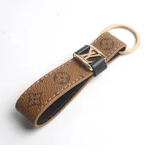 Поставка от производителя,, Простой автомобильный брелок из натуральной кожи с логотипом, Кожаный Автомобильный брелок, брелок для ключей, рекламный подарок