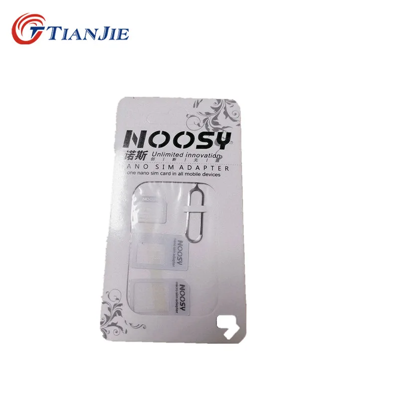 TIANJIE Nano sim карта адаптер 4 в 1 micro SIM для iPhone 5/5S/6/6 S/samsung  | Отзывы и видеообзор -4000478453739