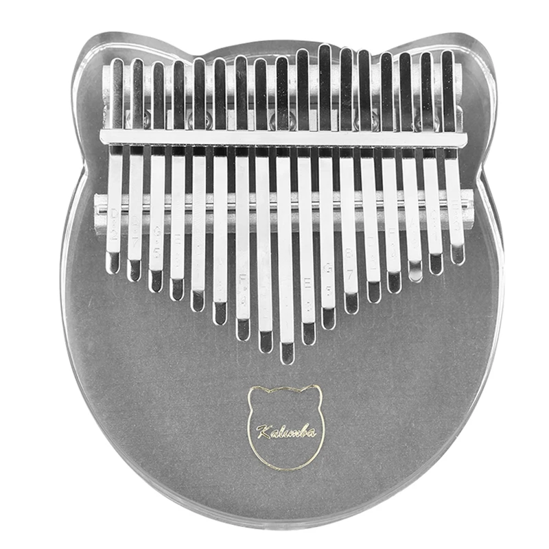 

17 Key Kalimba Acrylic Thumb Piano 17 Keys Mbira Transparent Keyboard Instrument