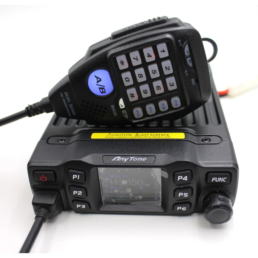 Рация AnyTone 25 Вт двухдиапазонный приемопередатчик мини мобильное радио VHF 136-174 UHF