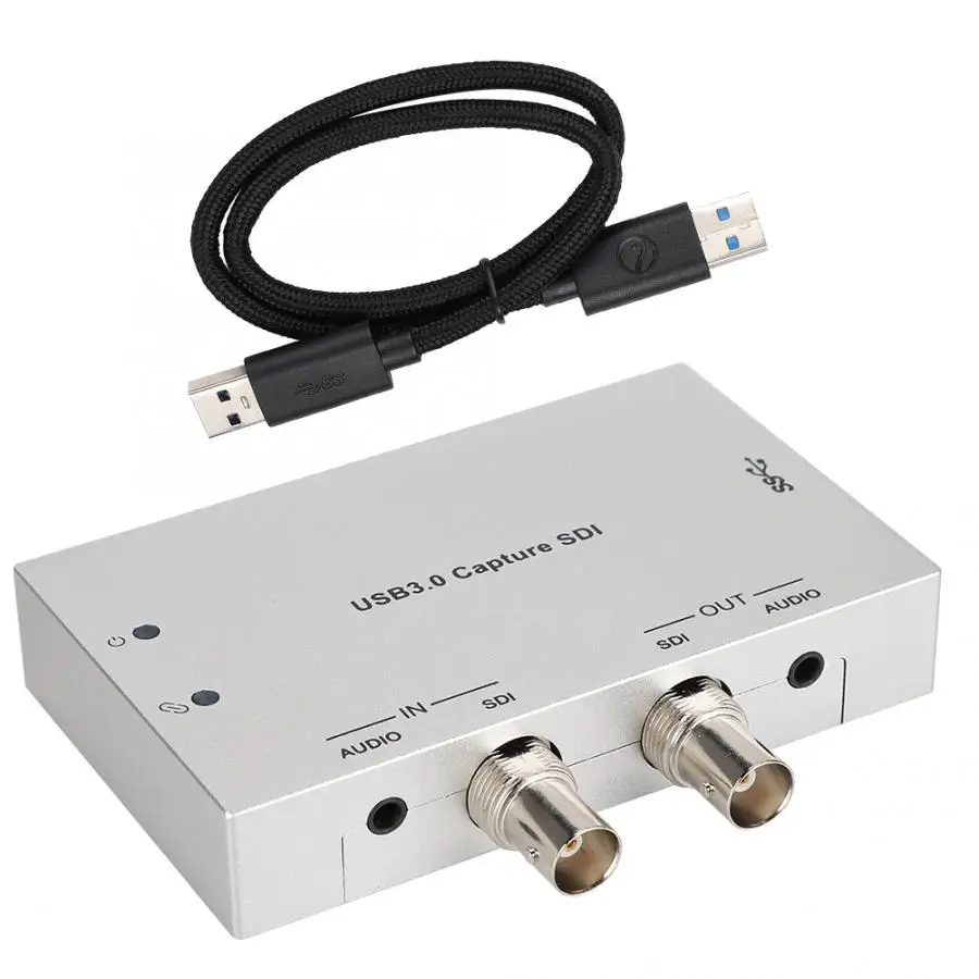 SDI до USB3.0 карта видеозахвата для потокового вещания в реальном времени поддержка аналогового стерео аудио вход карта захвата