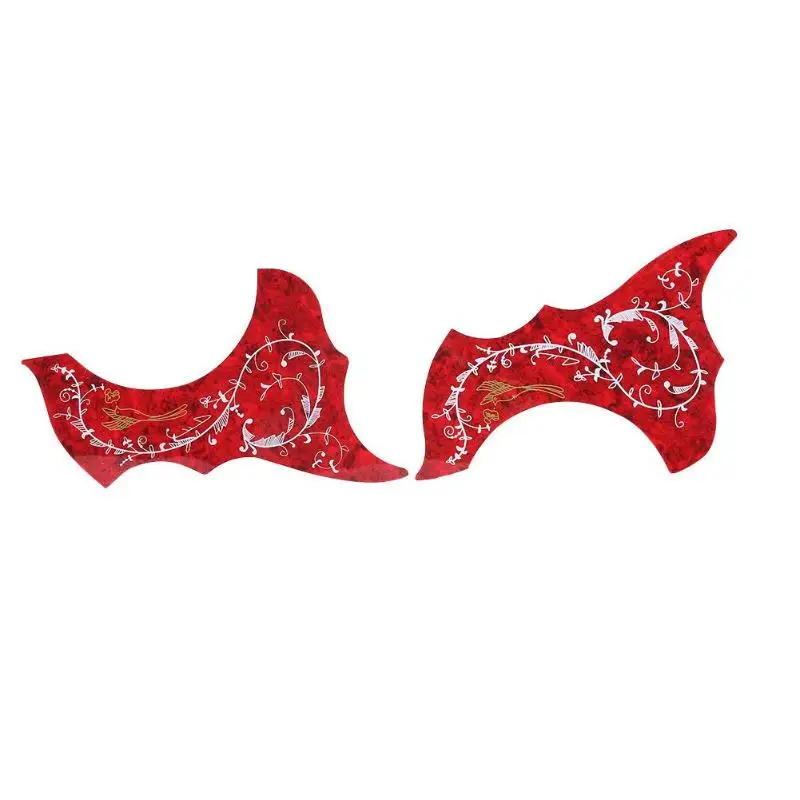 2 шт./компл. Лидер продаж гитары Умелые изготовления гитары Pickguards цветочным узором защитная пластина для 40/41 дюймов гитары
