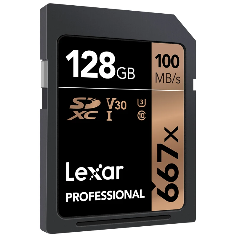 Lexar 100% оригинал 667xSD карта памяти 256G 64G 128G SDXC класс 10 tf карта C10 UHS-I 100 МБ/с./с флэш-карта для Full HD камеры