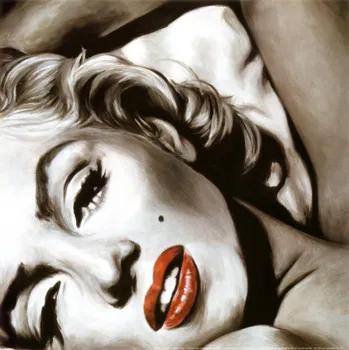 

100% Hand-painted Marylin Monroe Wall Canvas Painting Pop Art Wall Art for Living Room Bedroom Home Decorations
