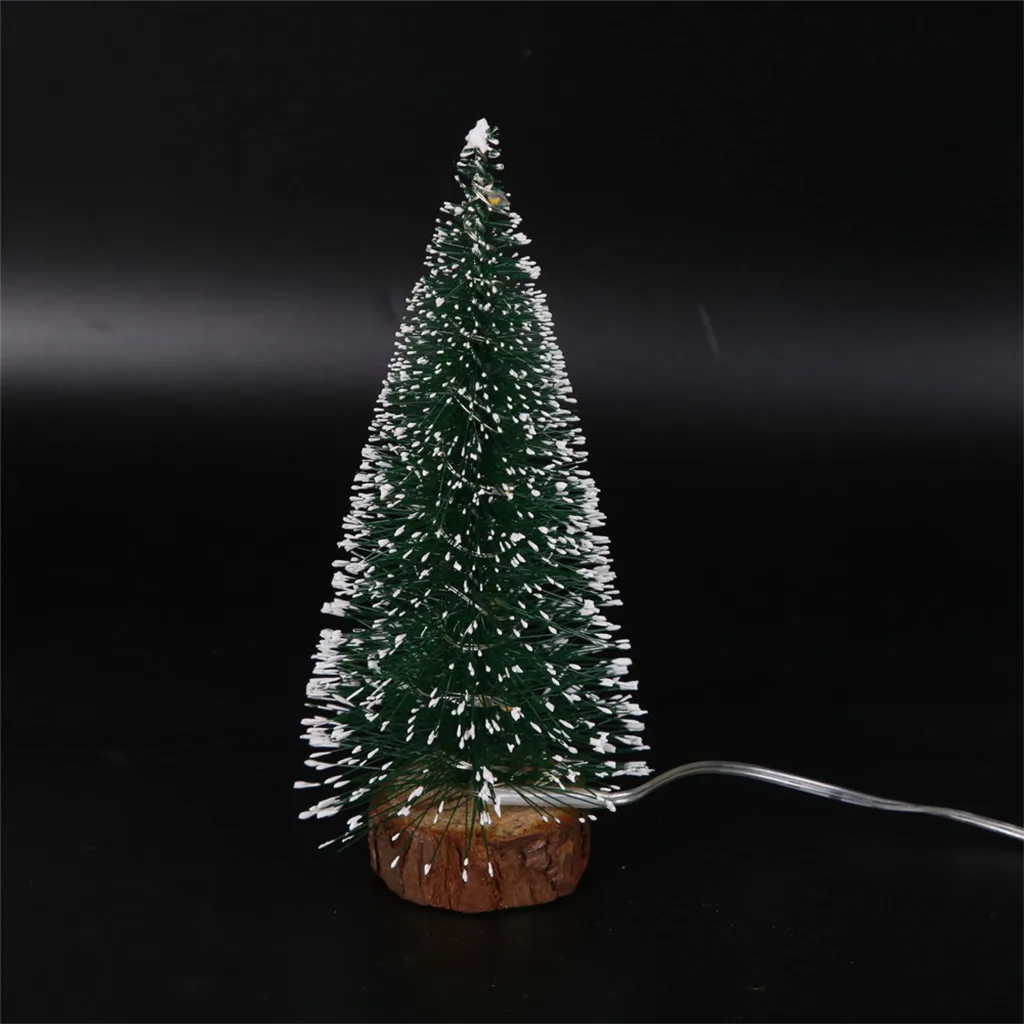 Decoracion navidad для дома, свадьбы, вечеринки, рождественские украшения, настольное украшение с светодиодный мини-гирляндой, Рождественская елка