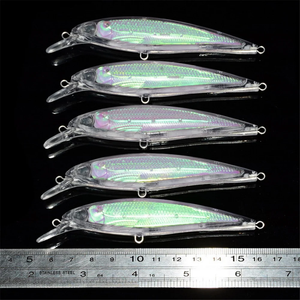 Olta 5pcs/set Floating Minnow Fishing Lures Wobblers Crankbaits Carp Fishing Unpainted DIY without Hooks Blank Baits Isca Pesca