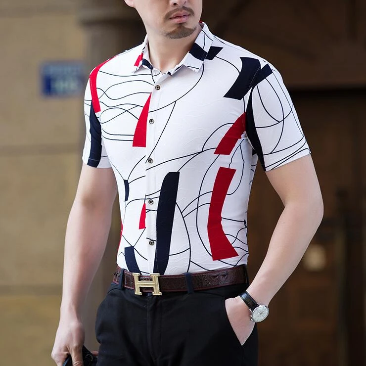 large slim fit shirts