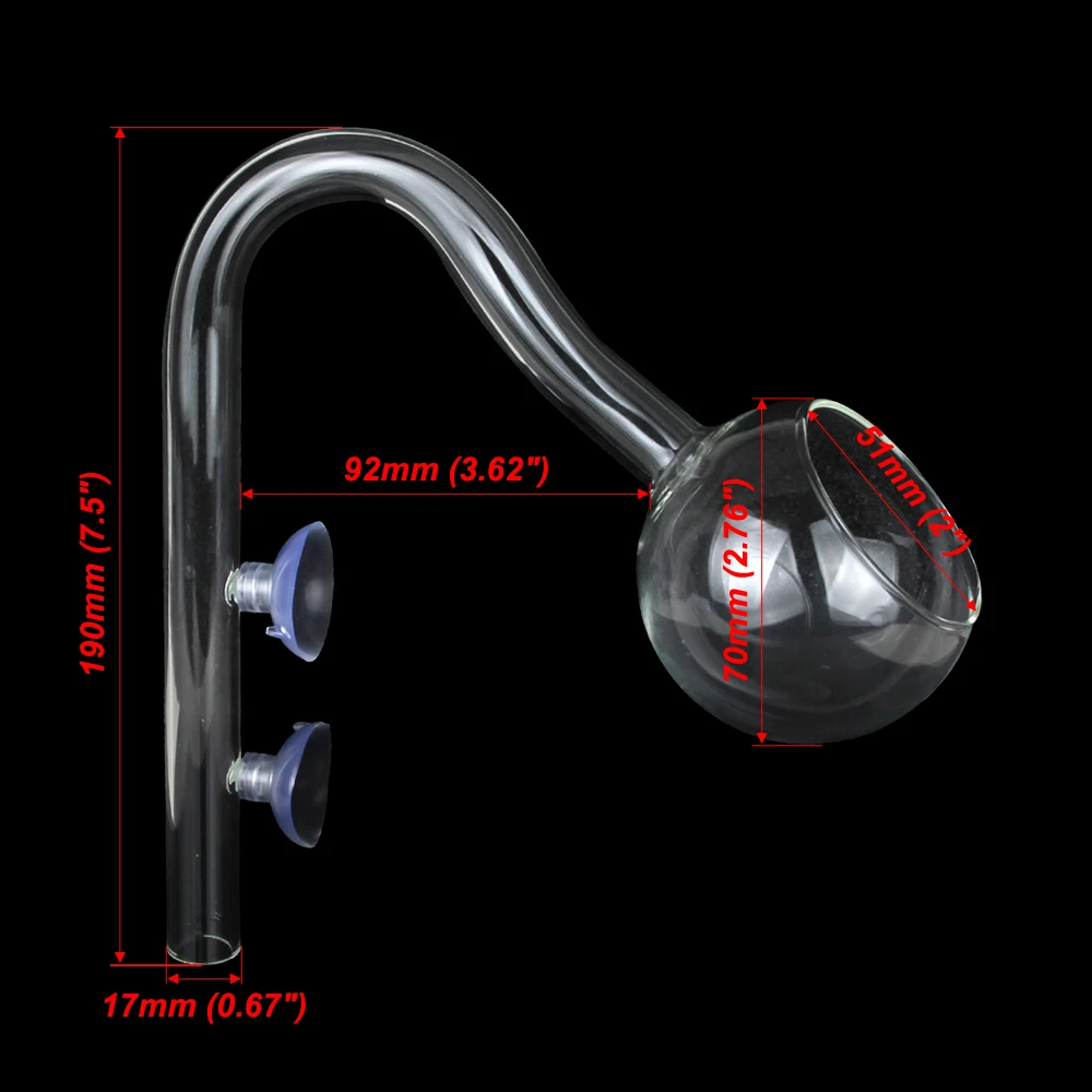 Outlflow Poppy-17mm Senzeal аквариум Стекло Лилия Мак спин трубы фильтр трубка с зажимом потока и оттока поверхности скиммер аквариум фильтр - Цвет: Outlflow Poppy-17mm
