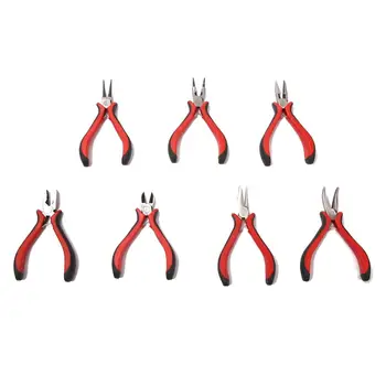 

1pcs Round Nose Plier Jewelry Pliers Tools Cutting Wire Black Red Handle Pliers For DIY Handmade Jewelry Making Pliers Tool