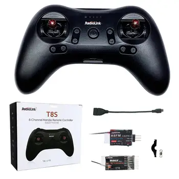 

Radiolink T8S FHSS 8CH Bluetooth Version RC Handle Transmitter with R8FM+R8EF 2.4GHz Receiver Support S-BUS PPM for RC Drone