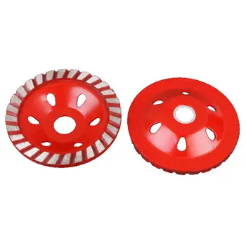 

Red 4Inch 100mm Ripple Diamond Segment Grinding Wheel Disc Concrete Cutting Tool