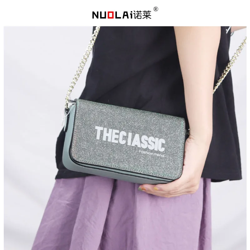 

New Arrival Western Style High Textured WOMEN'S Bag 2020 Spring And Summer New Style Chain Square Sling Bag Fashion Color Changi