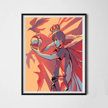 

Haikyuu Anime Art Prints King of the Court Tobio Kageyama Canvas Wall Art Poster for Home Decor,8 x 10 Inches,Ready To Hang