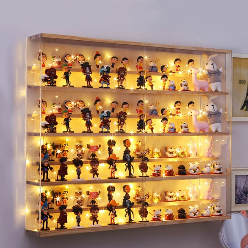 Caja de almacenamiento de juguetes, soporte de figuras de Anime, vitrina de plástico, Kit de garaje, organizador de muñecas para decoración del hogar, contenedor de escritorio|Cajas y recipientes almacenamiento| - AliExpress