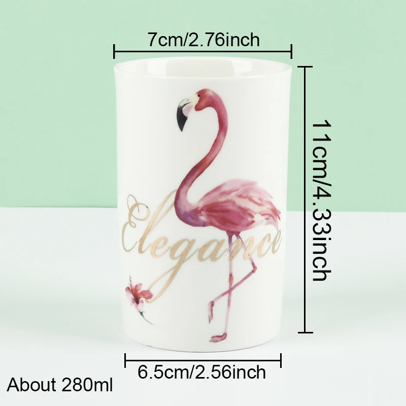 Мраморная кофейная кружка с фламинго керамическая чашка новая дорожная золотой