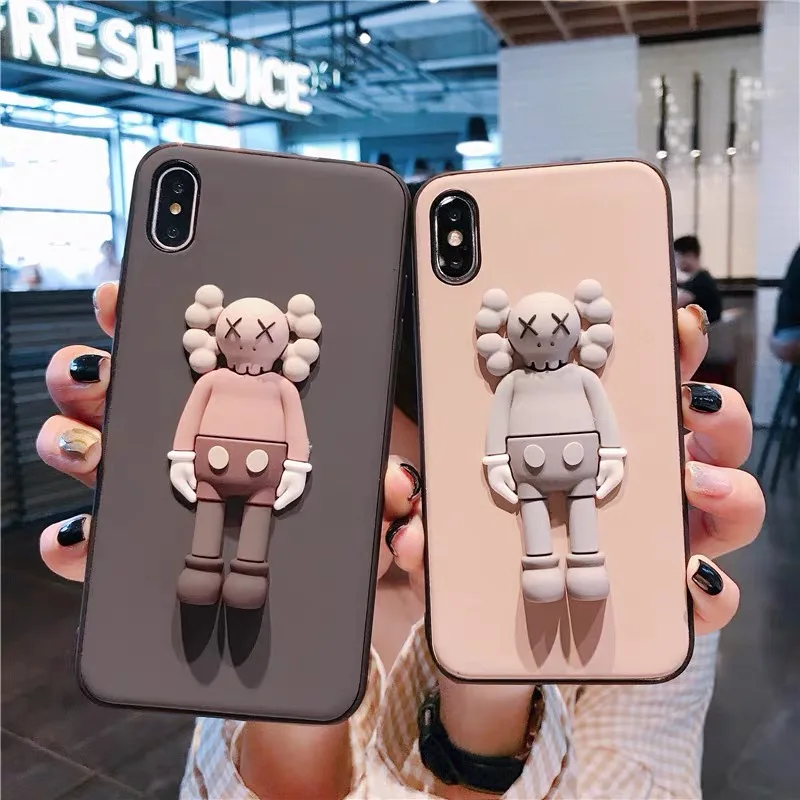 Для iphone 11 Pro Max 11Pro Роскошный бренд 3D силиконовая кукла игрушка мягкий чехол для iphone 6 6S 7 8 plus X XS чехол для Max XR