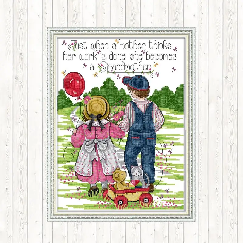 

Innocence Cross Stitch Embroidery Kit DMC Cotton Thread Printed Canvas DIY Needlework Crafts 14CT 11CT Counted Stamped Handmade